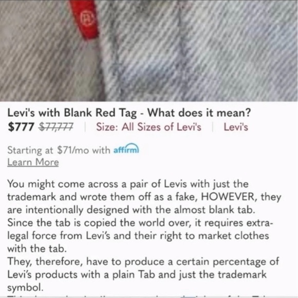 Levi’s Premium Utility Button Front Denim Jeans Skirt NWT - Picture 10 of 10